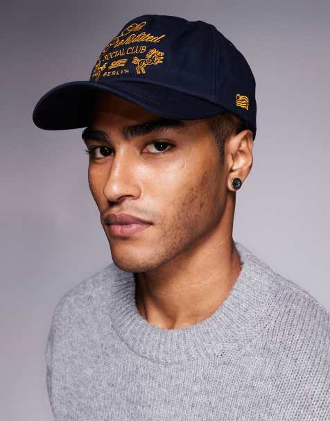 Prpohibited clubhouse logo cap in navy - view 1