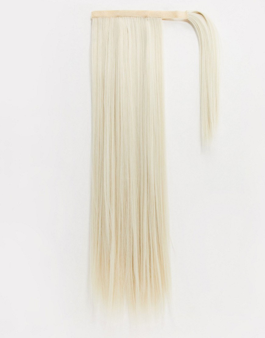 фото Прямые искусственные волосы длиной 26 дюймов для эффекта собранного хвоста lullabellz-желтый