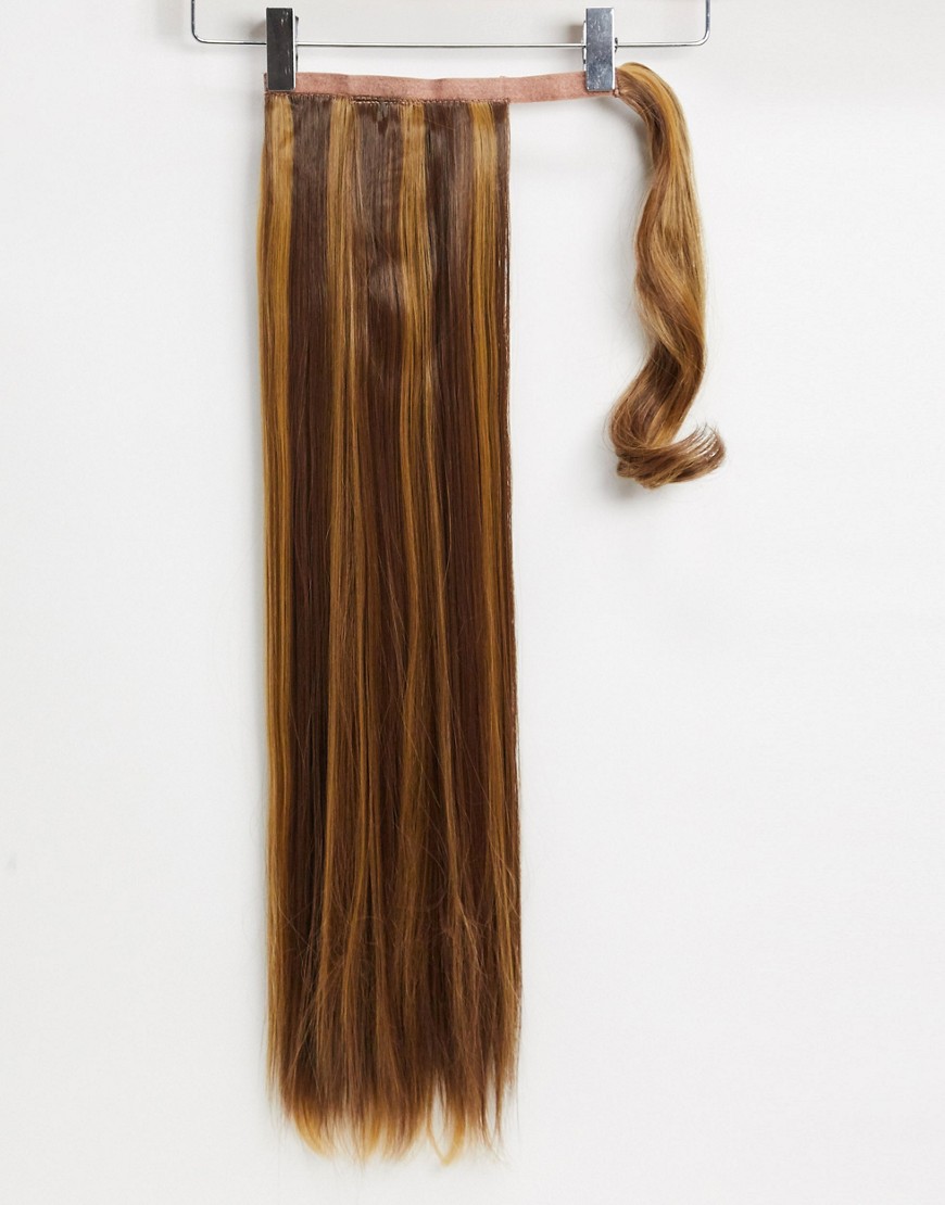 фото Прямые искусственные волосы длиной 26 дюймов для эффекта собранного хвоста lullabellz-золотой