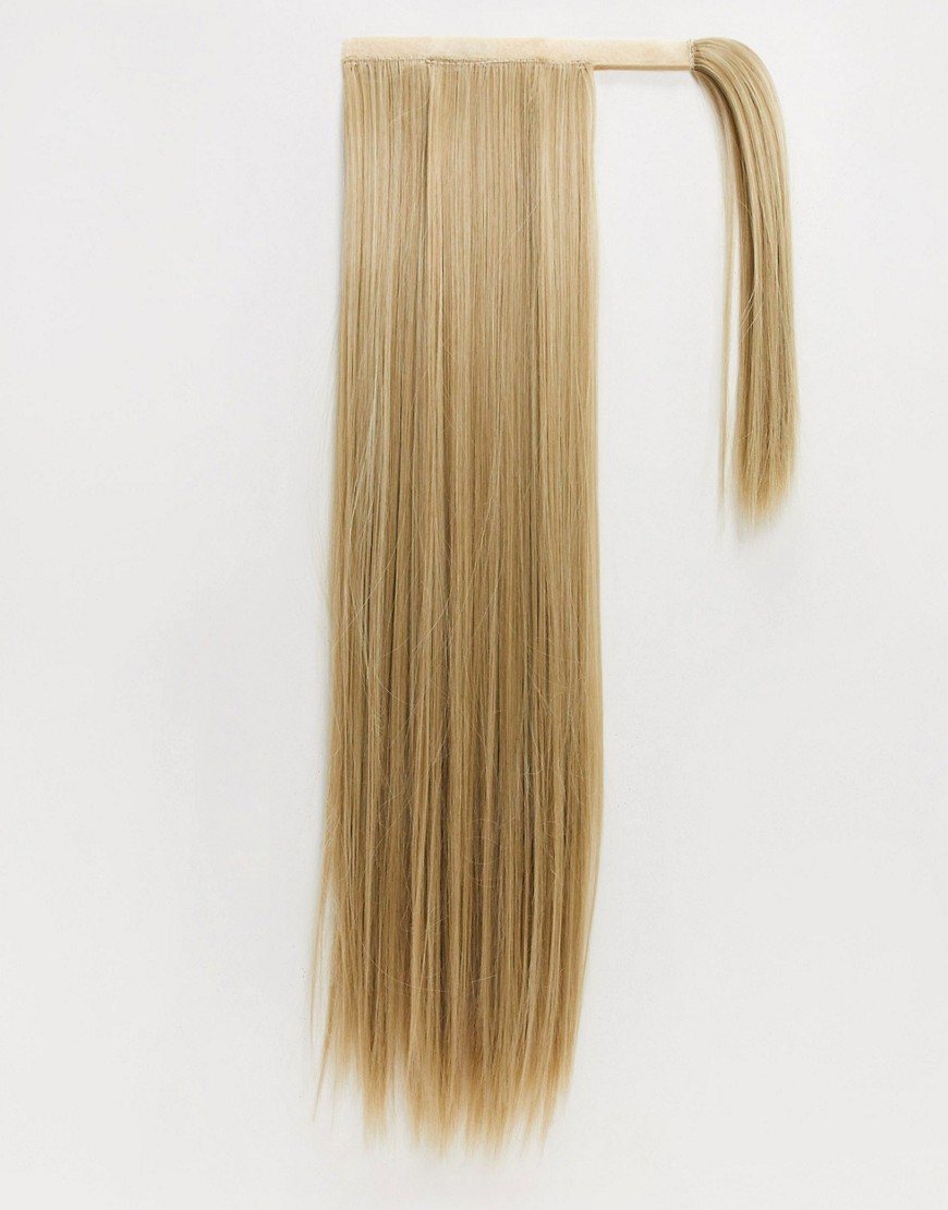 фото Прямые искусственные волосы длиной 26 дюймов для эффекта собранного хвоста lullabellz-коричневый