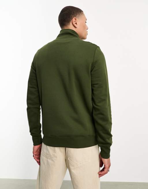 PS Paul Smith 1 4 zip sweatshirt in khaki ASOS