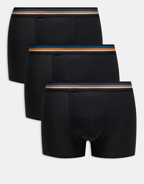 PS Paul Smith 3 pack logo trunks in black - view 1