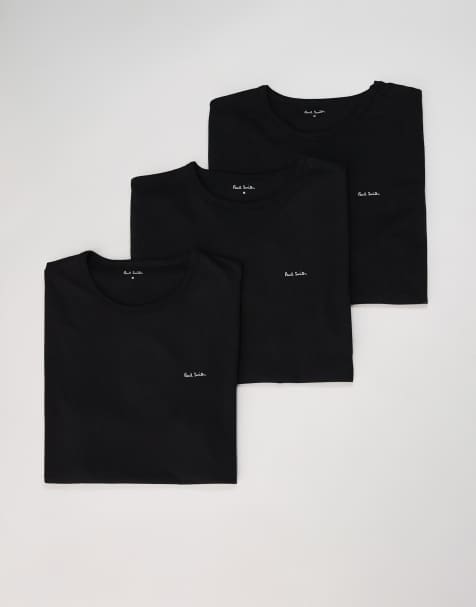 PS Paul Smith 3 pack regular T-shirts in black - view 1