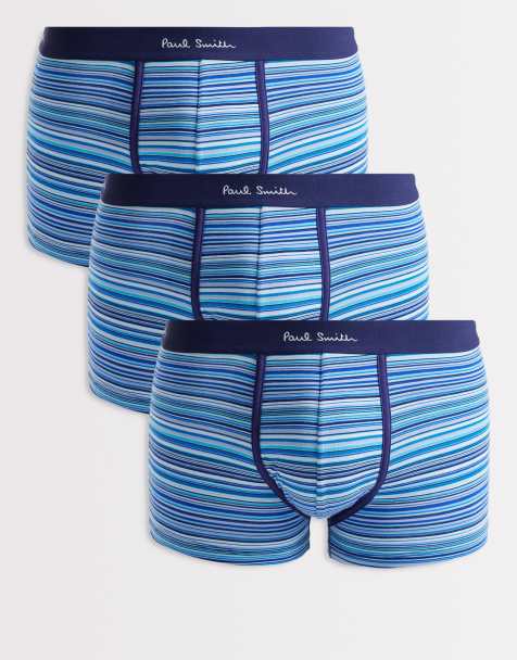 PS Paul Smith 3 pack trunk signature stripe in blue  - view 1