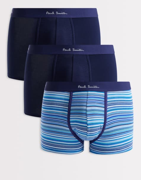 PS Paul Smith – 3er-Pack Unterhosen in Blau mit blauem Bund - view 1