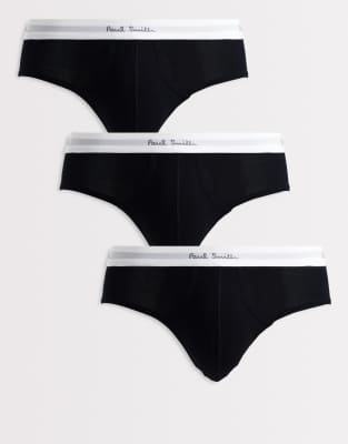 PS - 3er-Pack Unterhosen in Schwarz mit weißem Bund Schwarz XL