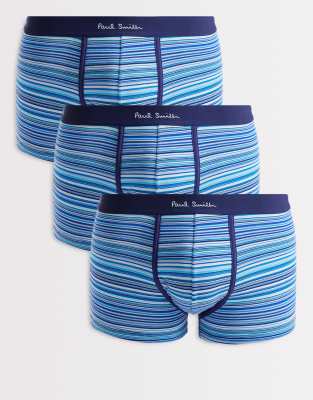 PS - 3er-Pack Unterhosen mit charakteristischem Streifenmuster in Blau Blau L