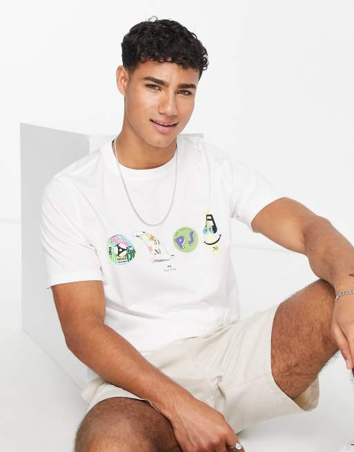 PS Paul Smith - 4inarow - T-shirt bianca