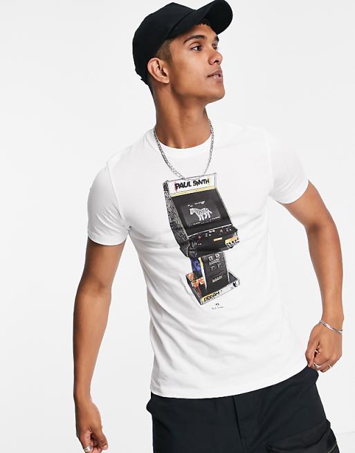 paul smith white zebra t shirt