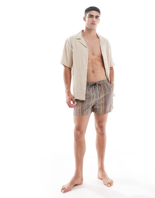 PS Paul Smith - Badeshorts med multifarvede striber, 4 af 4