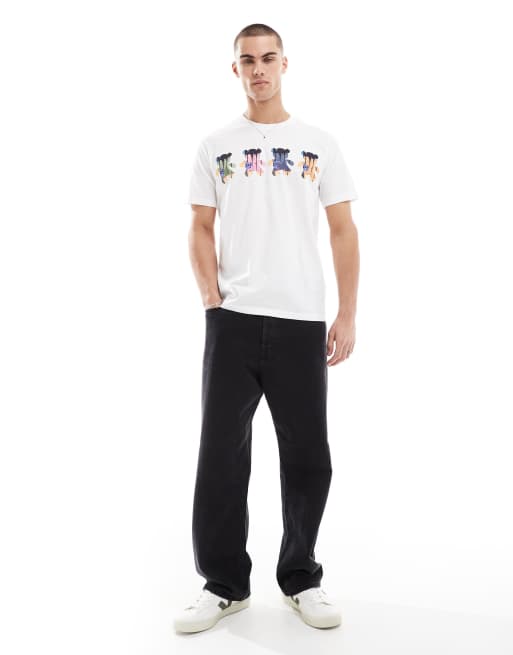 PS Paul Smith bear print logo t-shirt in white, 4 of 4