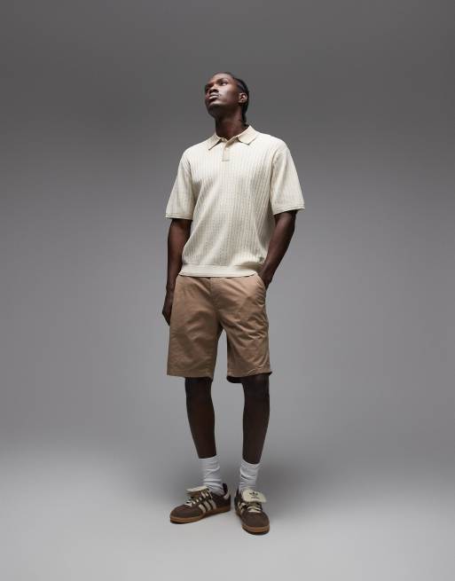 PS Paul Smith - Beige kortærmet polo-T-shirt i sweatshirt-stof, 2 af 5