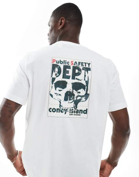 PS Paul Smith – Biały T-shirt o regularnym kroju z nadrukiem „Dept“ - view 1