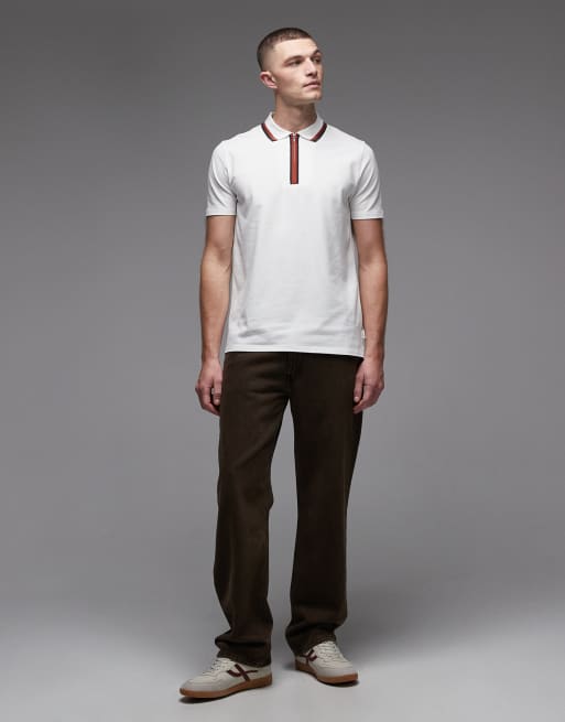 PS Paul Smith – Biały T-shirt polo z suwakiem pod szyją, 2 z 5