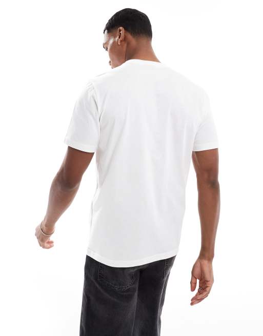 PS Paul Smith – Biały T-shirt z pustynną grafiką z logo, 3 z 4