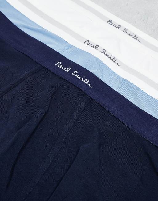 PS Paul Smith - Blå, marinblå och vita boxershorts, 3-pack, 3 av 3