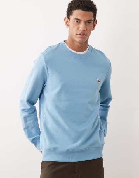 PS Paul Smith - Blå regular fit-sweatshirt med zebralogo - view 1
