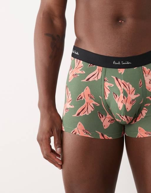 PS Paul Smith - Boxer à imprimé poissons - Vert, 2 de 3