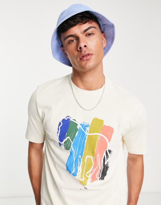 PS by Paul Smith Off-White Baseball Happy Short Sleeve Shirt PS by