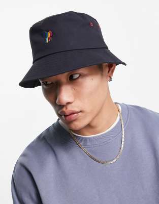 PS Paul Smith broad zebra bucket hat in navy ASOS