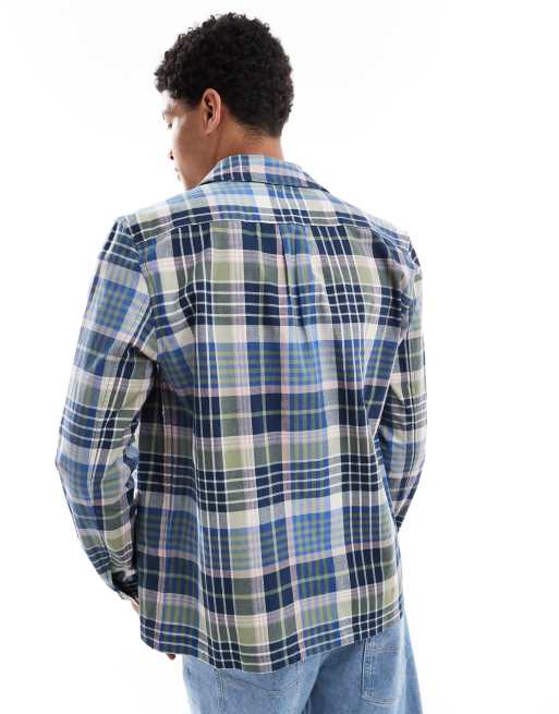 PS Paul Smith - Camicia giacca casual blu a quadri, 2 di 4