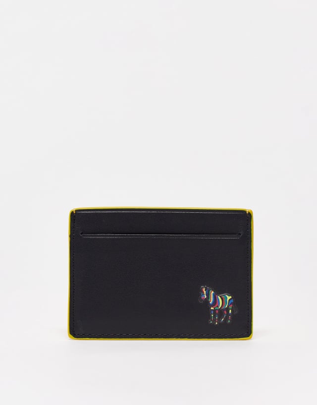 PS Paul Smith card holder in black with contrast edging