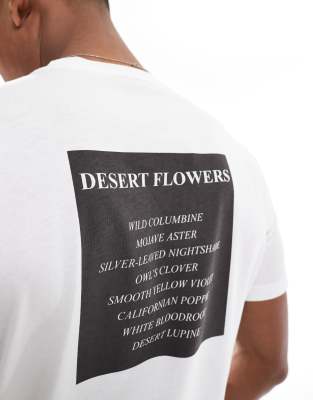 Ps By Paul Smith Card Print Logo T-shirt With Back Print In White