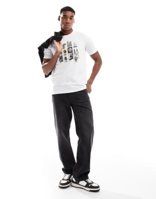 PS BY PAUL SMITH CARD PRINT LOGO T-SHIRT WITH BACK PRINT 