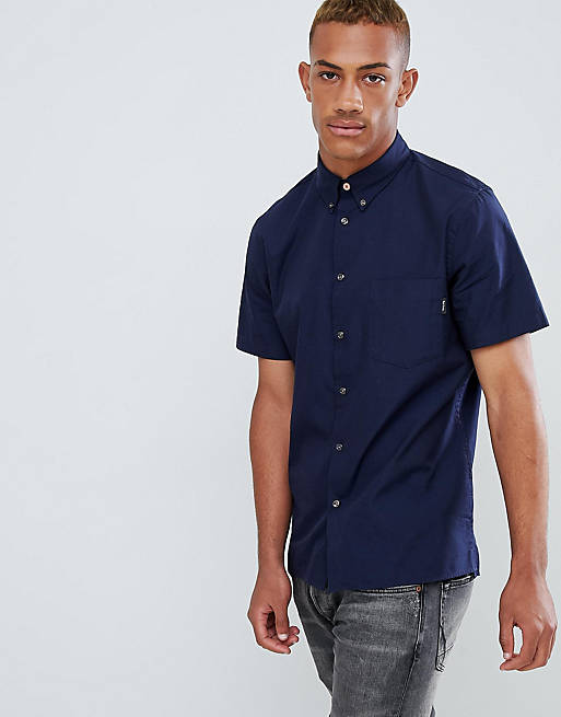 PS Paul Smith casual fit oxford short sleeve shirt in navy | ASOS
