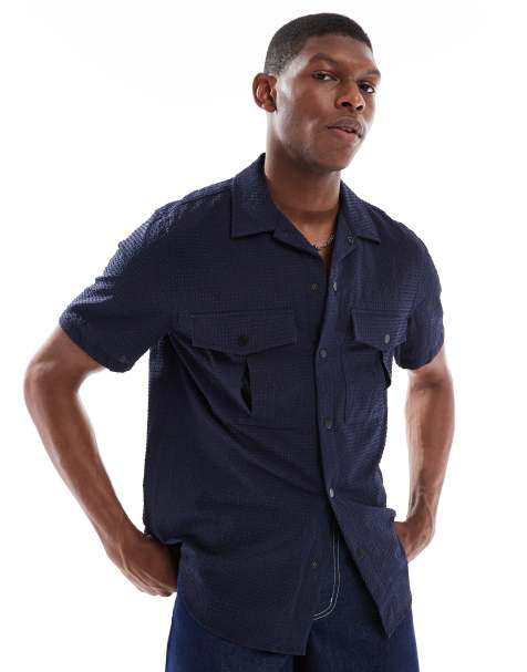 PS Paul Smith casual fit shirt in navy - view 1