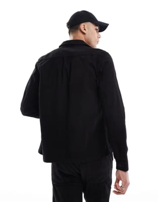 Ps By Paul Smith Casual Shacket In Black