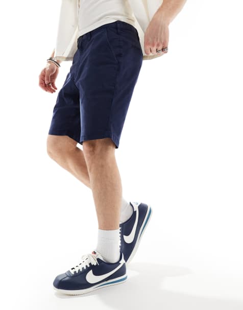 PS Paul Smith chino shorts with patch logo in navy - view 1