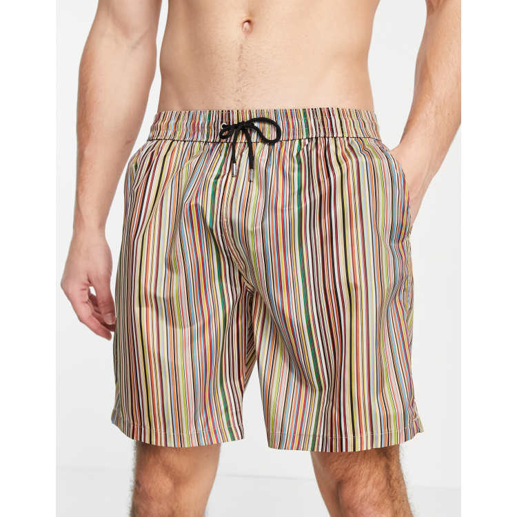 Paul smith multi 2024 stripe swim shorts