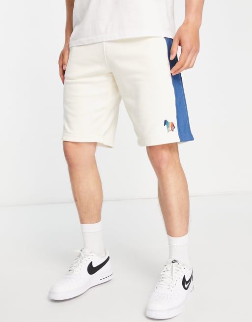 PS Paul Smith color block sweat shorts in white ASOS