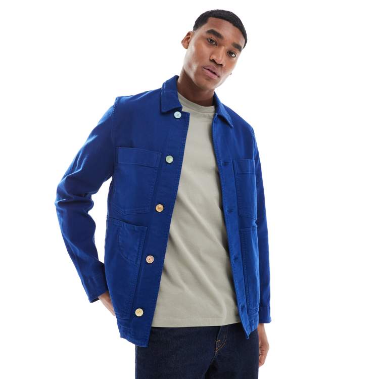 魅力的な PS Paul ASOS | blue in jacket down button colored Smith ジャケット・アウター