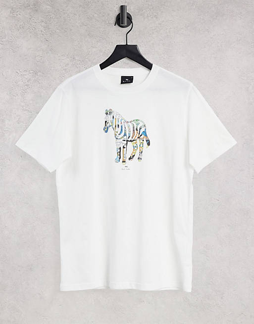PS Paul Smith comic zebra t-shirt in white