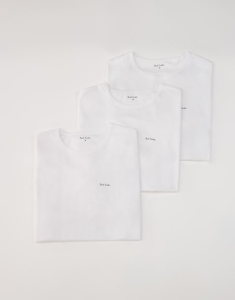 PS Paul Smith - Confezione da 3 T-shirt vestibilità classica bianco - view 1