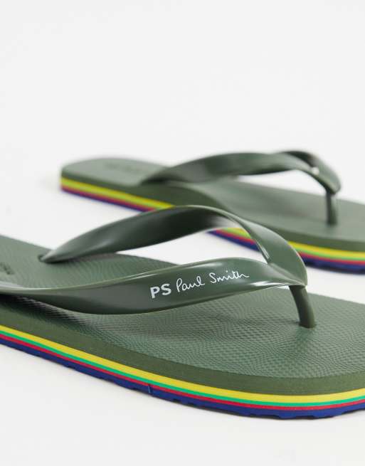 PS Paul Smith Dale flip flops khaki