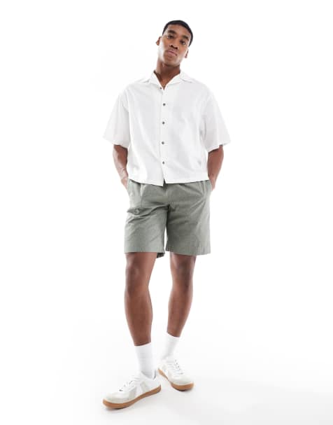 PS Paul Smith drawstring shorts in green print - view 1