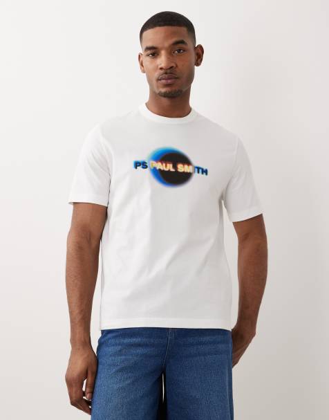 PS Paul Smith eclipse graphic casual fit t-shirt in white - view 1