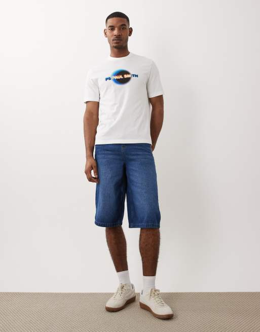 PS Paul Smith eclipse graphic casual fit t-shirt in white, 3 of 5