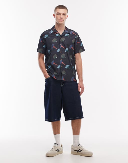 PS Paul Smith floral print shirt in navy | ASOS