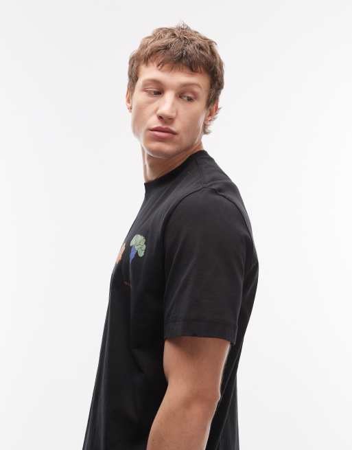 PS Paul Smith floral print t-shirt in black, 4 of 5