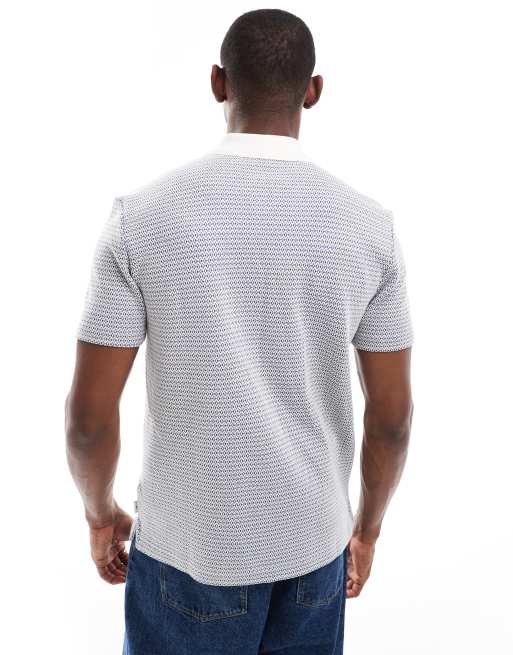 PS Paul Smith - Gebreide polo met contrasterend detail in blauw, 4 van 4