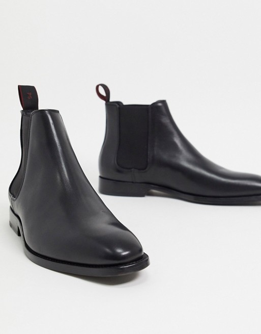 PS Paul Smith Gerald leather boots in black