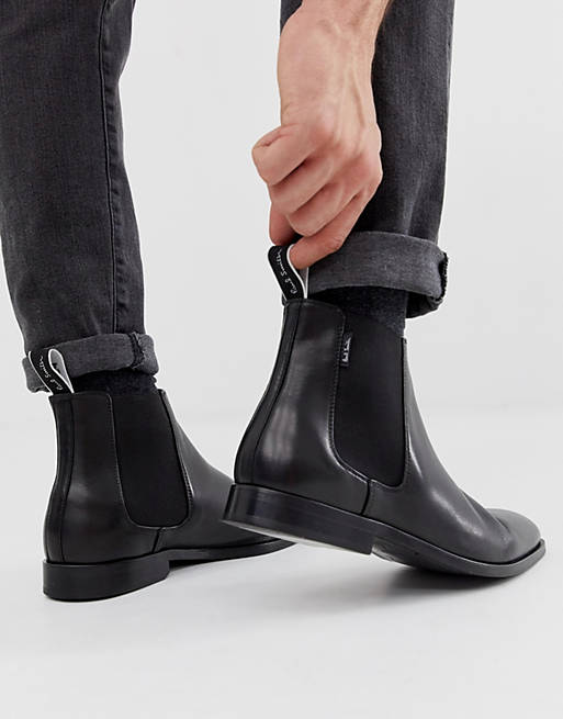 Paul Smith Gerald leather chelsea boot in black | ASOS
