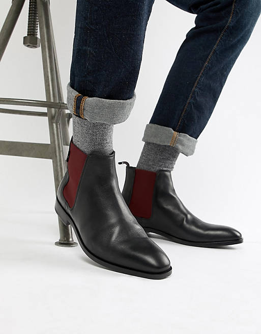 Paul Smith Gerald leather boots black |