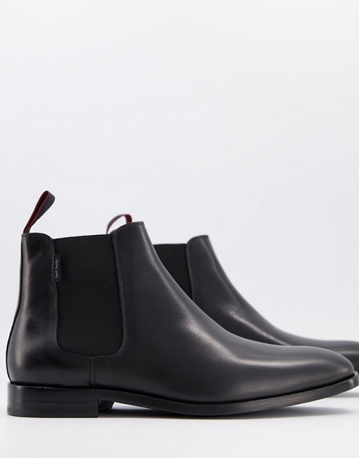 PS Paul Smith Gerald leather chelsea boots in black