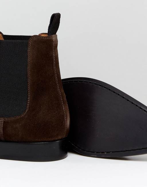 paul smith brown chelsea boots