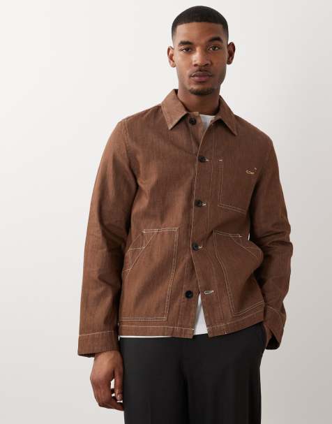 PS Paul Smith - Giacca chore casual leggera marrone - view 1